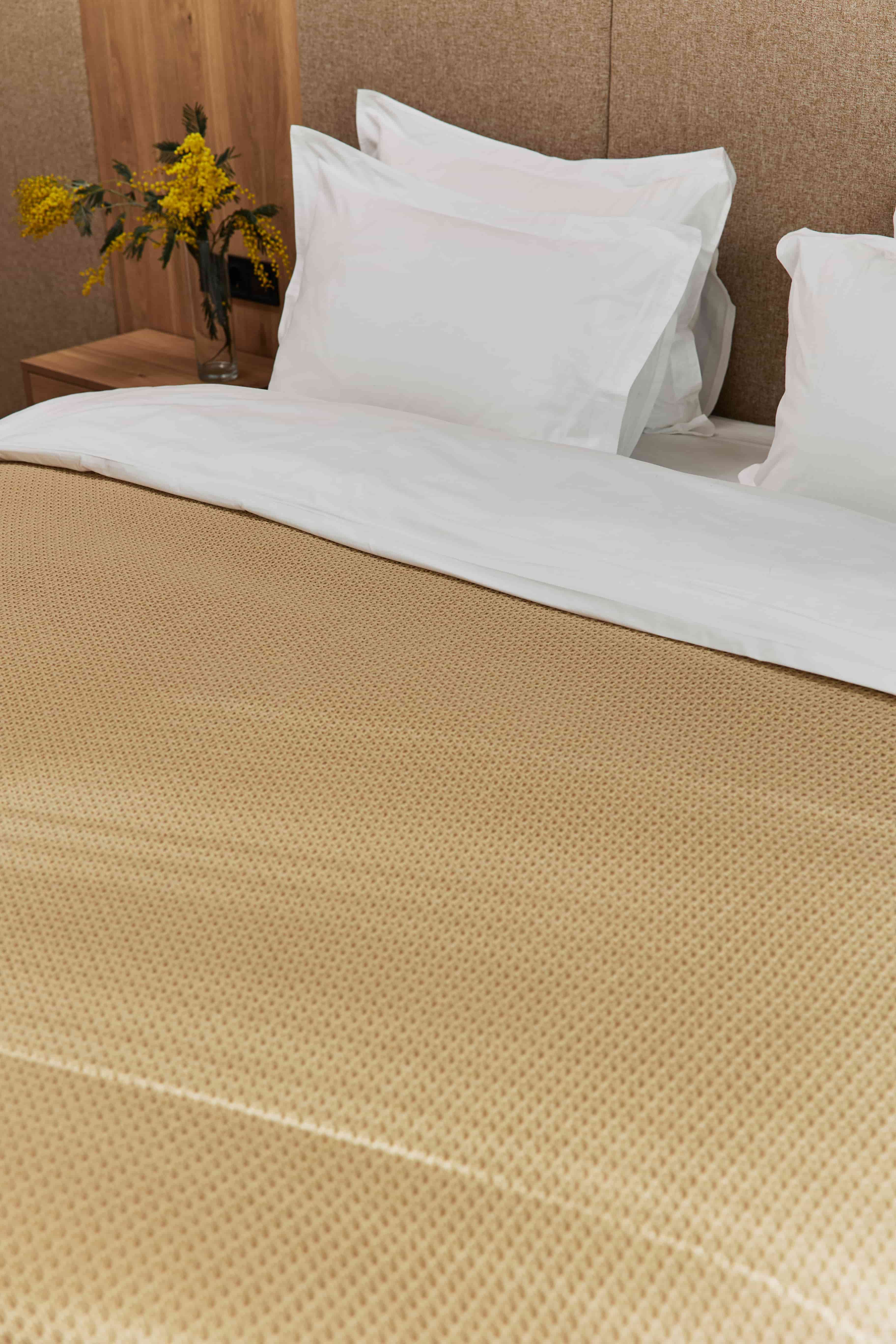 Вязанный плед PEARL beige Плед акрил 50% вовна 50% 140*200  2